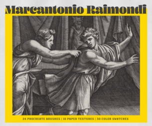 Marcantonio Raimondi Procreate Kit (Procreate Brushes, Paper Textures & Color Palette)