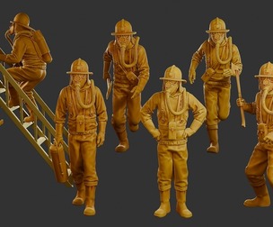 Czechoslovakian firefighter 90s Pack 1