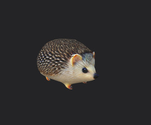 hedgehog 3D model