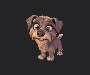 Puppy 3D Model 001