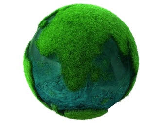 Earth Water Globe Grass