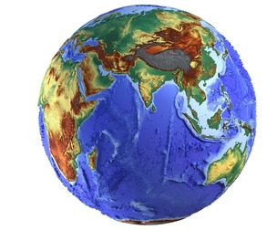 Earth Shaded Natural Globe