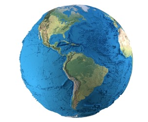 Earth Physical Map Globe