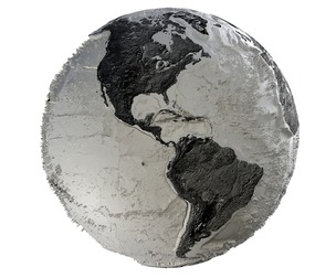 Earth Hill Shade Map Globe