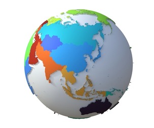 Earth Regions Globe