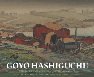 Goyo Hashiguchi Procreate Kit (Procreate Brushes, Color Palettes & Washi Textures)