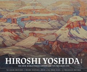 Hiroshi Yoshida Procreate Kit (Procreate Brushes, Washi Textures & Color Palettes)