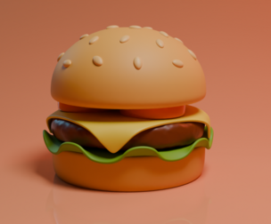 Stylized hamburger