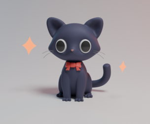 Cartoon Kitten