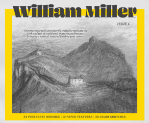 William Miller Procreate Kit (Procreate Brushes, Color Palette & Paper Textures)