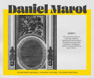 Daniel Marot Procreate Kit (Procreate Brushes, Paper Textures & Color Palette)