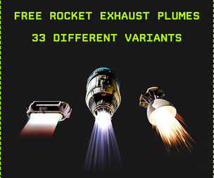 Free Rocket Exhaust Plume Blender Shader