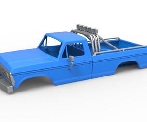 Shell of Vintage Monster Truck Version 5 Scale 1:25