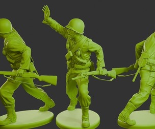 US American private soldier USAS16 001