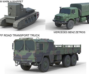 5 Military Vehicles Collection V30