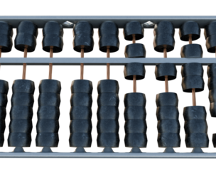 3D model of metal abacus