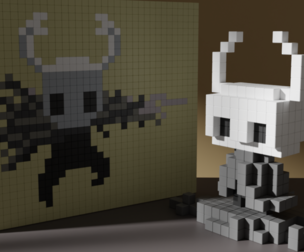 Hollow Knight Voxel Stylized Cubic