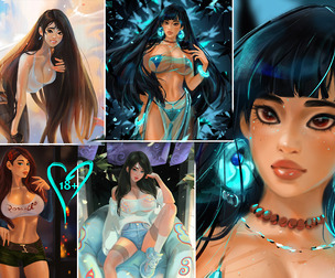 Chel, Tifa, Kim Possible.