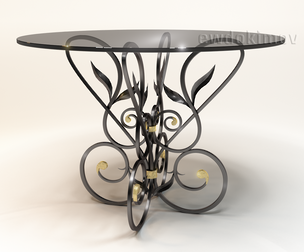 The table is forged
