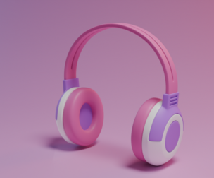 Stylized headphones