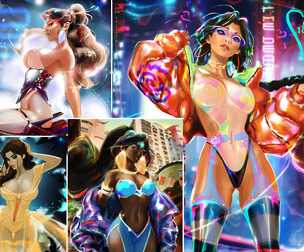 Sci-fi Jasmine, Belle(3arts).+All versions.