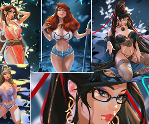 Samus Aran, Bayonetta, Mai Shiranui, Mary Jane.