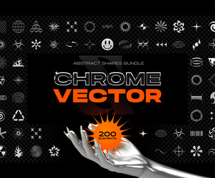 Chrome and Vector - Abstract Shapes Bundle