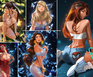 Nidalee, Jessica Rabbit, Jasmine, Mary Jane, Gwen Stacy.