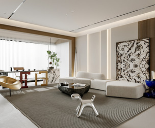 Modern living room dining room