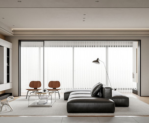 Modern living room dining room