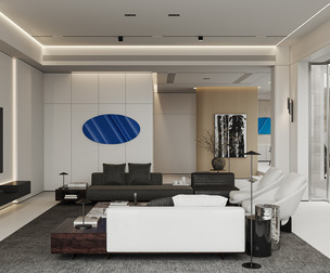Modern living room dining room