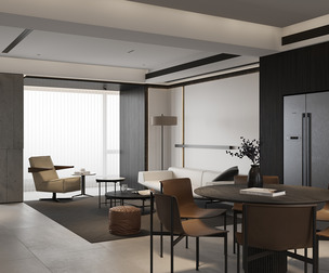 Modern living room dining room