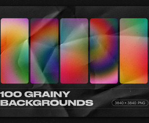 Grainy Backgrounds - 100 Retro Gradients Pack