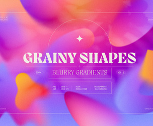 Grainy Shapes and Blurry Gradients Collection