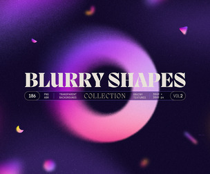 Blurry Gradient Shapes Collection