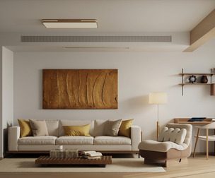 Modern living room dining room bedroom