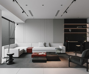 Modern living room dining room