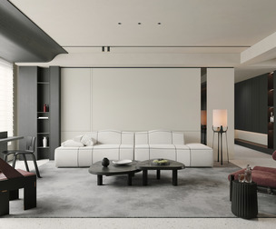 Modern living room dining room