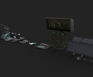 Fighter Jet Cockpit Control Panel