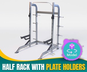 HALF RACK WITH PLATE HOLDERS