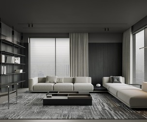 Modern living room dining room