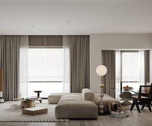 Modern living room dining room