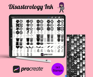 Floral Flower Set 1 Procreate Brush Stamps, 141 Floral Stamps