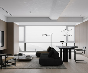 Modern living room dining room
