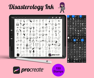 Tattoos Set 1-5 Procreate Brush Stamps, 150 Flash Tattoos