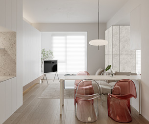 Modern living room dining room