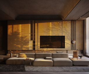 Dusk Living Room