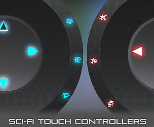 Virtual Joystick Sci-Fi Pack - PSD included