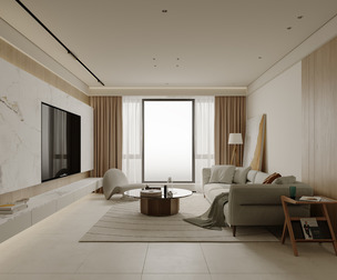 Modern living room dining room