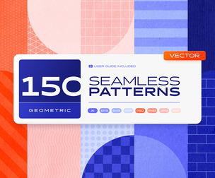 150 Geometric Seamless Patterns Collection